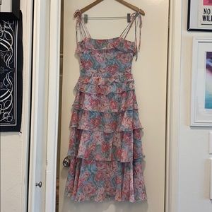 Wayf Floral Tiered Dress